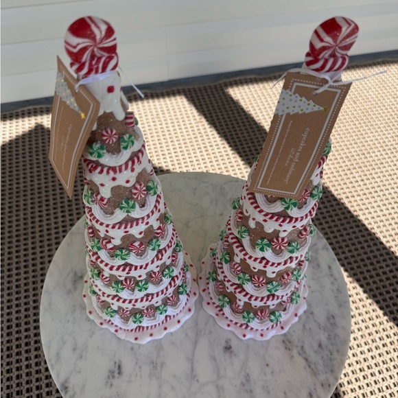 Cupcakes and Cashmere Peppermint Gingerbread Christmas Tree Decor - NWT - Picture 3 of 6